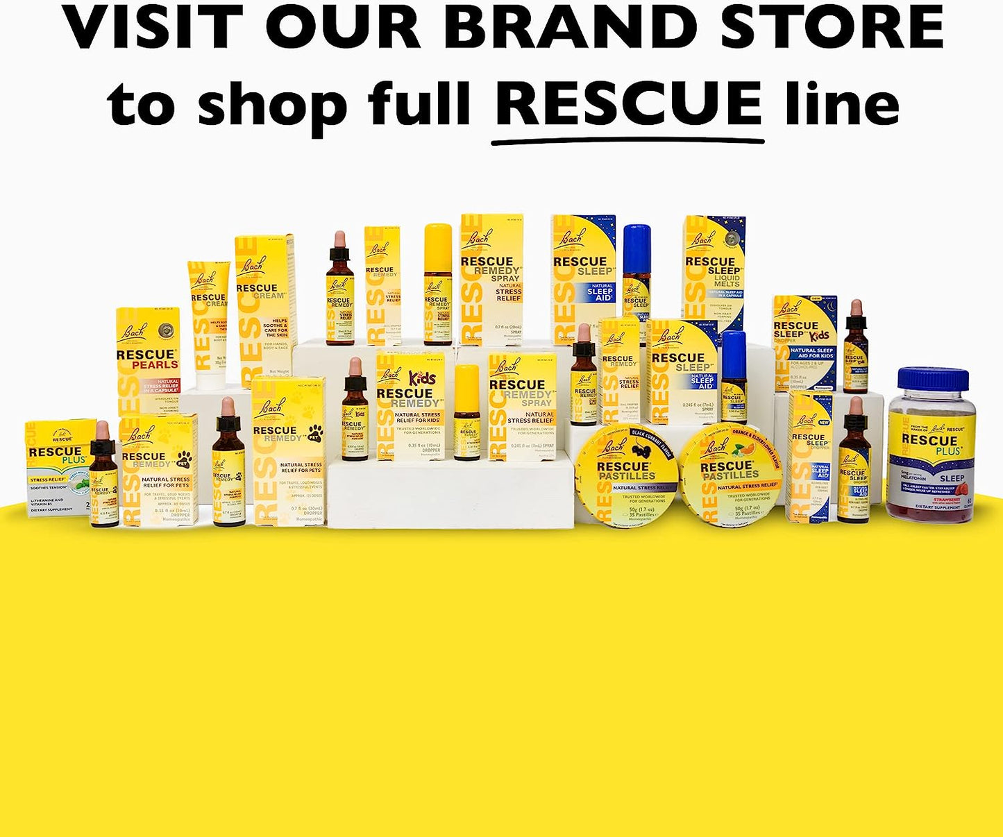 Bach RESCUE REMEDY Dropper 20mL, Natural Stress Relief