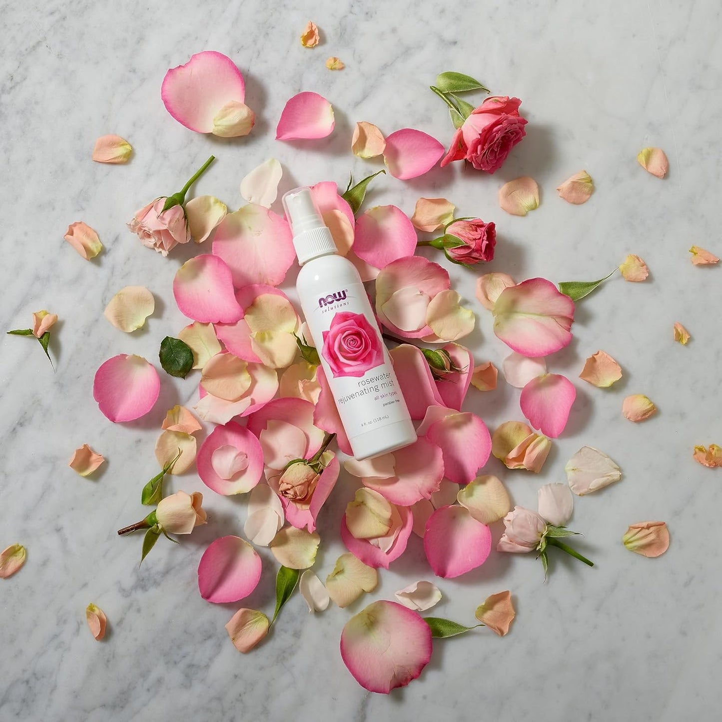 NOW Solutions Rosewater Rejuvenating Mist, Hydration