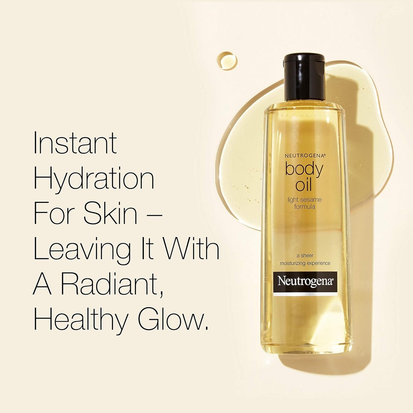 Neutrogena Body Oil Light Sesame Formula, Dry Skin Moisturizer