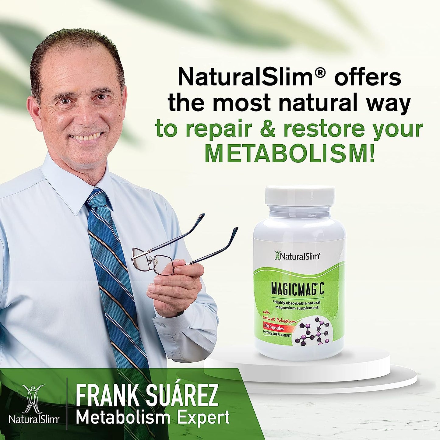 NaturalSlim MagicMag C Magnesium Citrate 100 Capsules