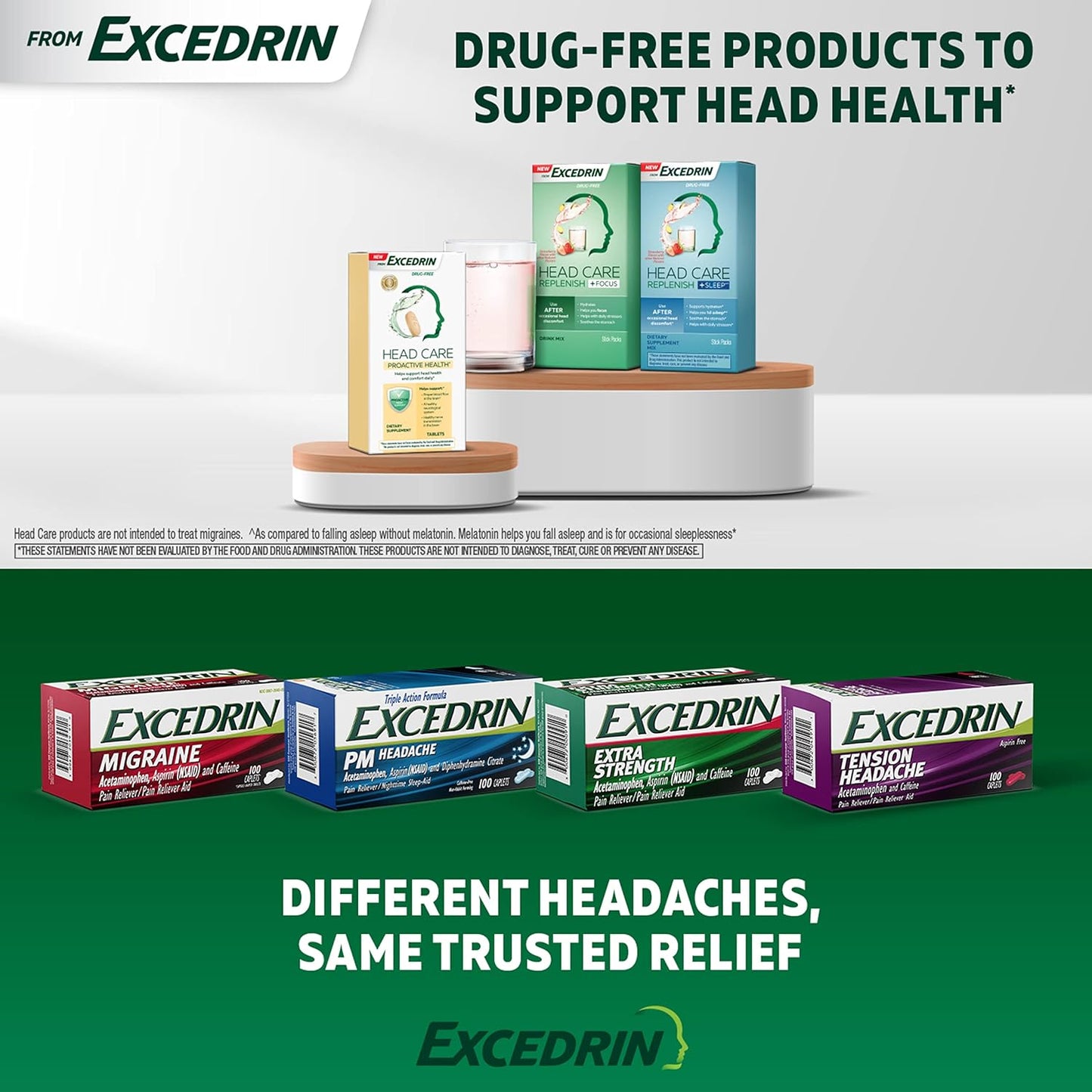 Excedrin PM Sleep Aid with Headache Relief Caplets - 100 Count