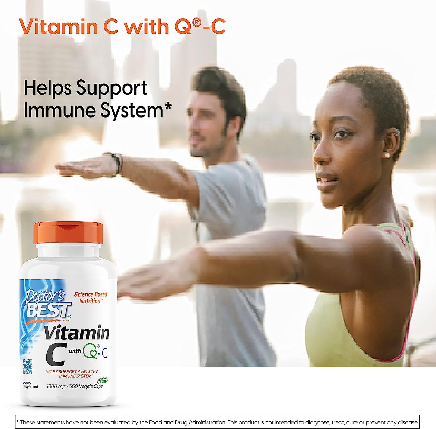 Doctor's Best Vitamin C with Quali-C 1000 mg, Healthy Immune System, 360 Count