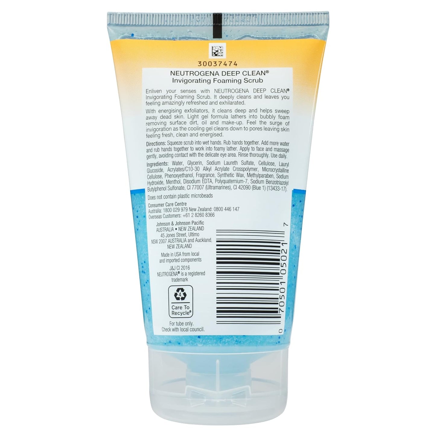Neutrogena Deep Clean Invigorating Foaming Facial