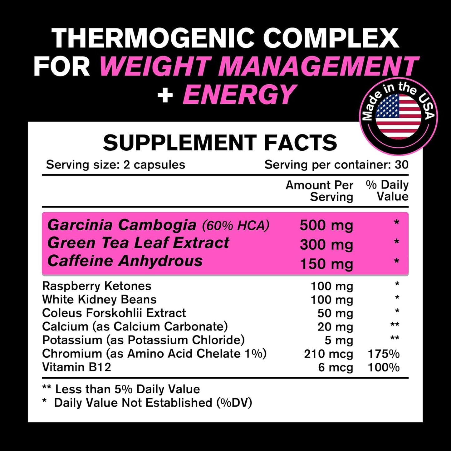 Weight Loss Pills for Women, Diet Pills for Women 60 capsules