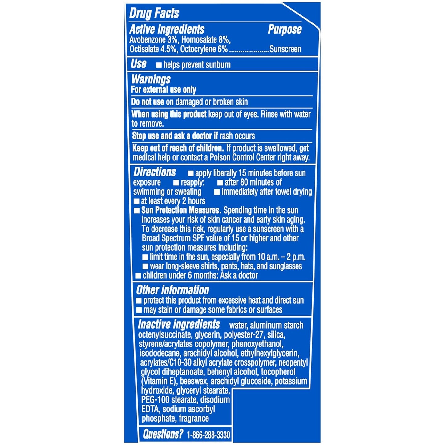 Coppertone Sport Sunscreen Lotion SPF 30 ,3 Fl Oz Bottle, Pack of 2
