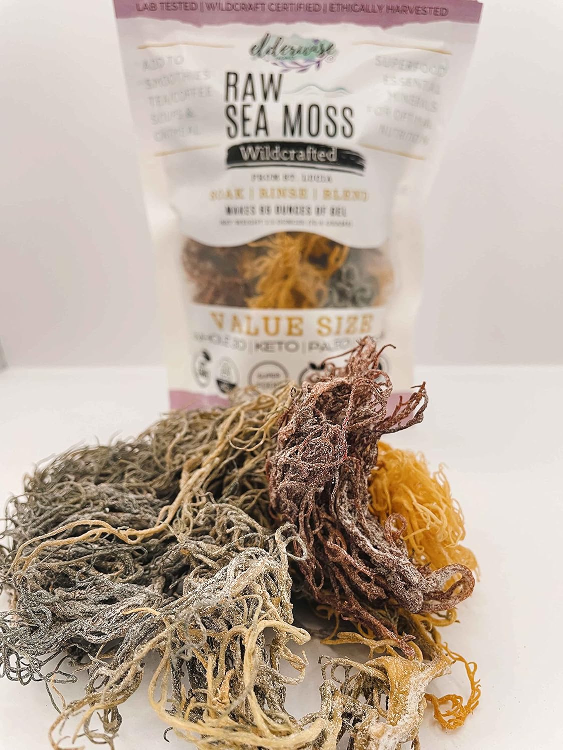 Sea Moss Wildcrafted 2.5 oz Makes 64 oz of Gel