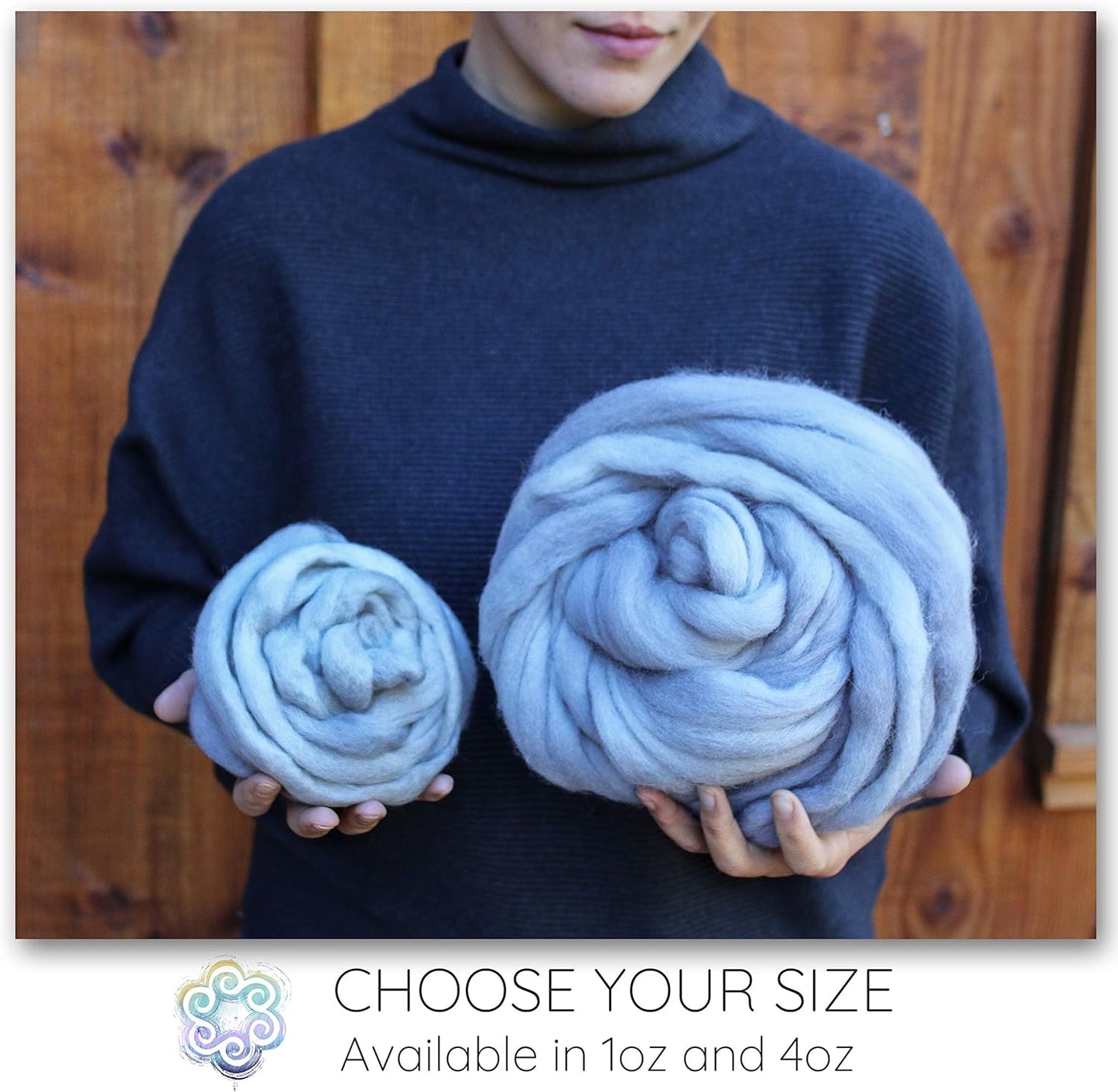Wool Roving Hand Dyed. Super Soft BFL Combed Top