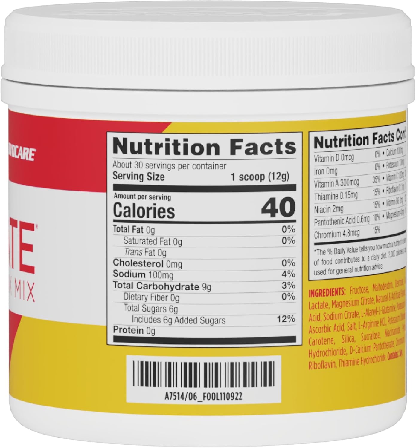 AdvoCare Rehydrate Electrolyte Drink Mix - Mango Pineapple, 12.7 oz
