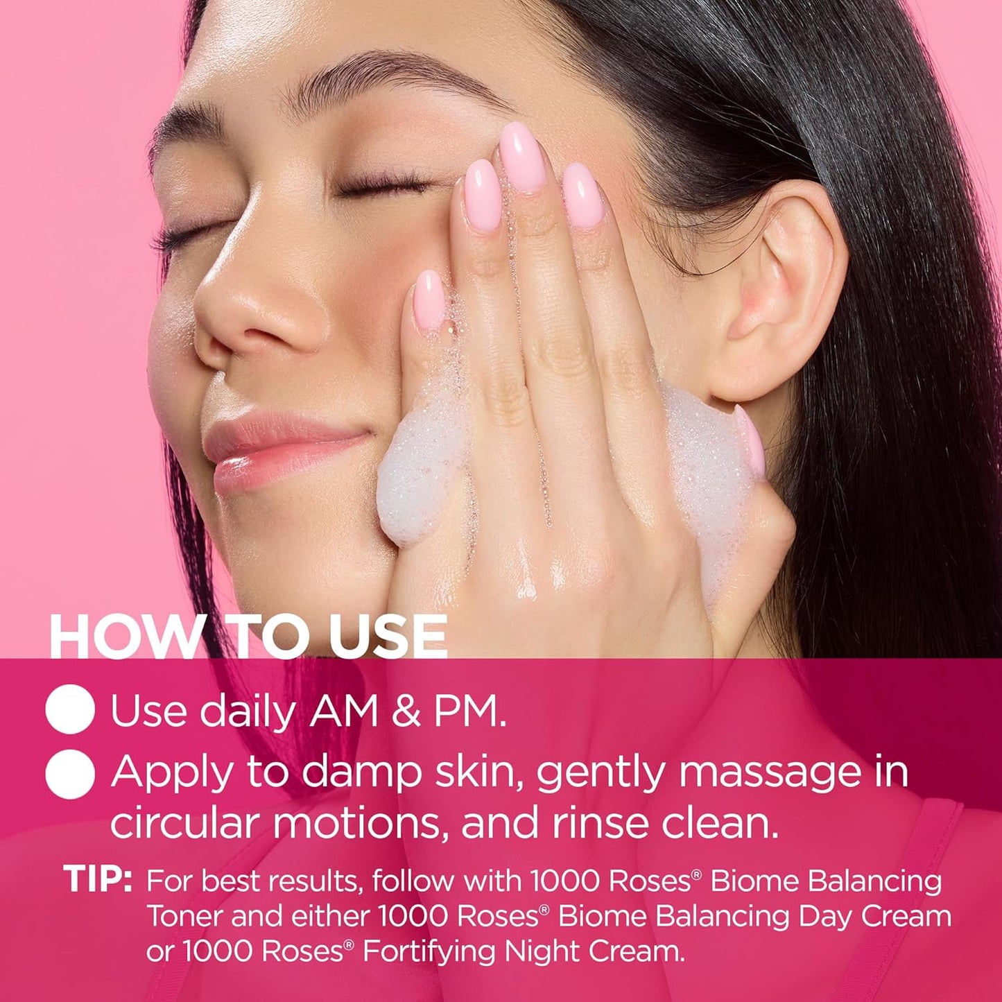Andalou Naturals 1000 ROSES® Gentle Cleansing Foam