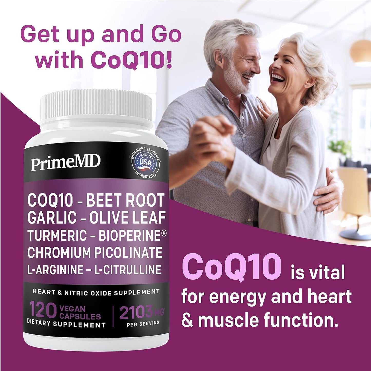 26-in-1 Nitric Oxide Supplement - Blood Pressure Supplement - 120 capsules
