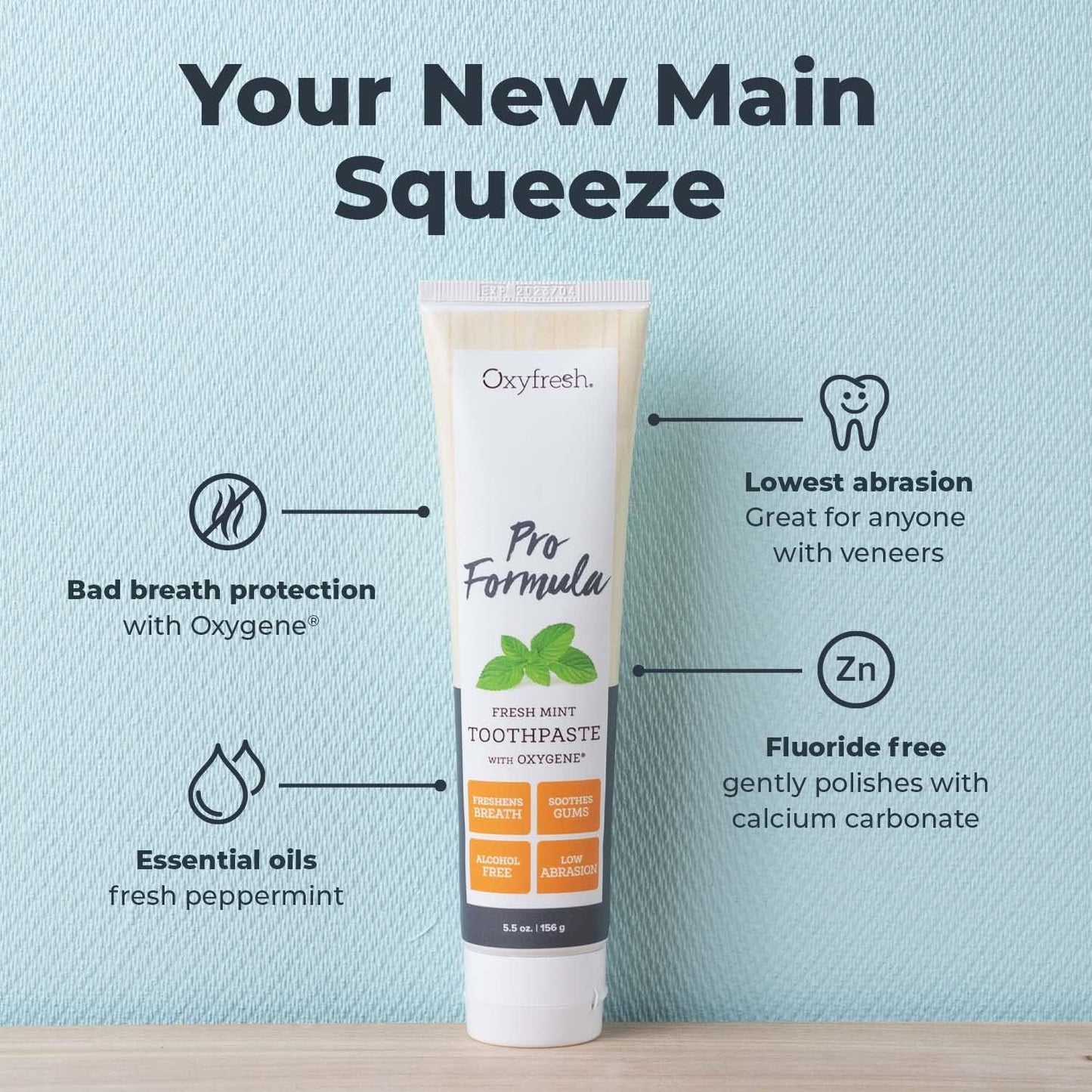 Oxyfresh Pro Formula Fresh Mint Toothpaste –5.5 oz.