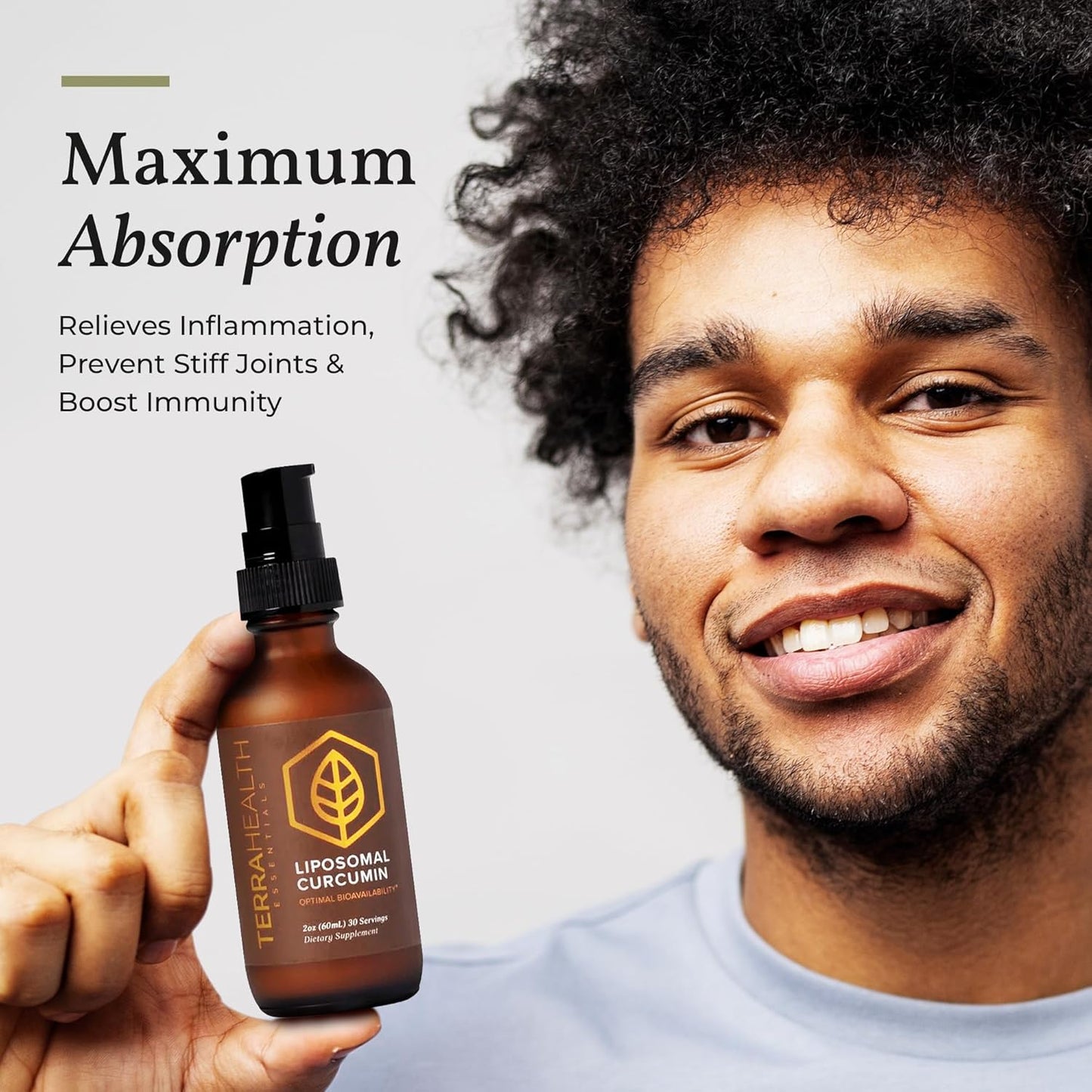 Terra Health Essentials Liposomal Curcumin Drops 2 oz