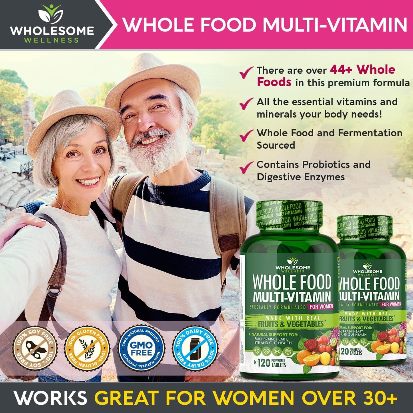 Whole Food Multivitamin for Women 120 Tablets