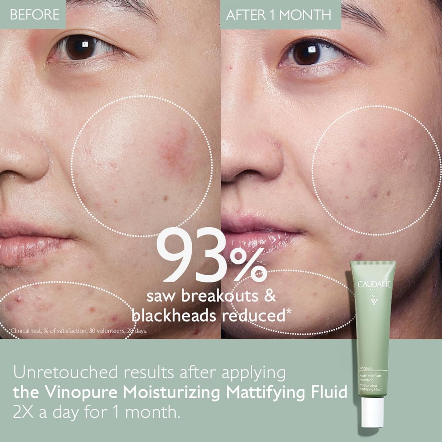 Caudalie Vinopure Oil Control Moisturizer 1.35 Fl Oz