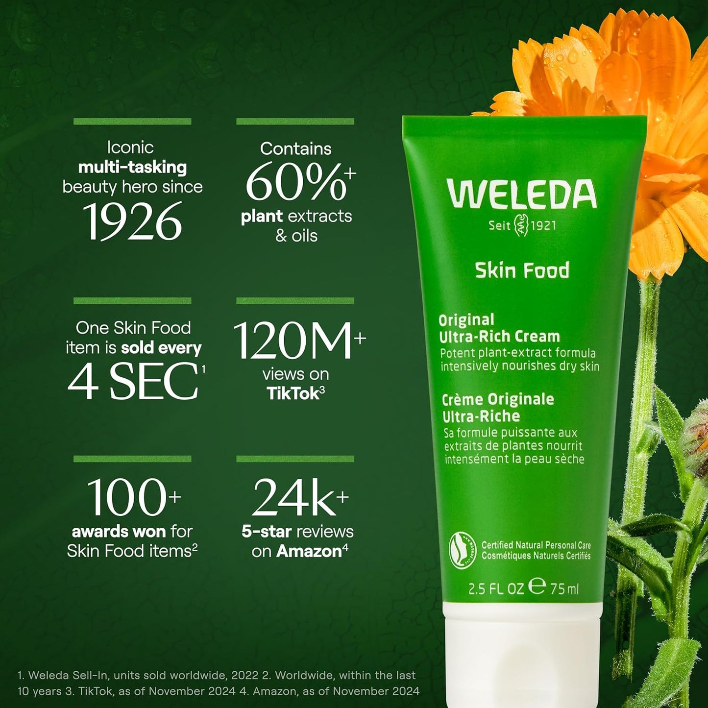 Weleda Skin Food Original Ultra-Rich Body Cream, 1 Fluid Ounce