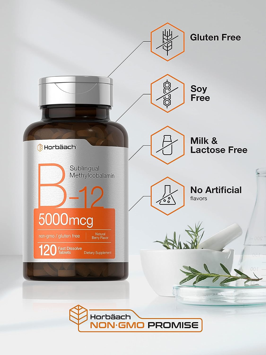 B12 Sublingual Methylcobalamin 120 Fast Dissolve Tablets