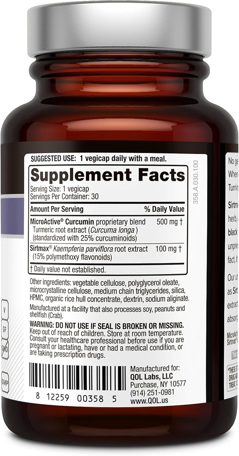 Powerful Anti Aging and Immune Support Supplement – Complete Curcumin Turmeric Product - 30 vegicaps