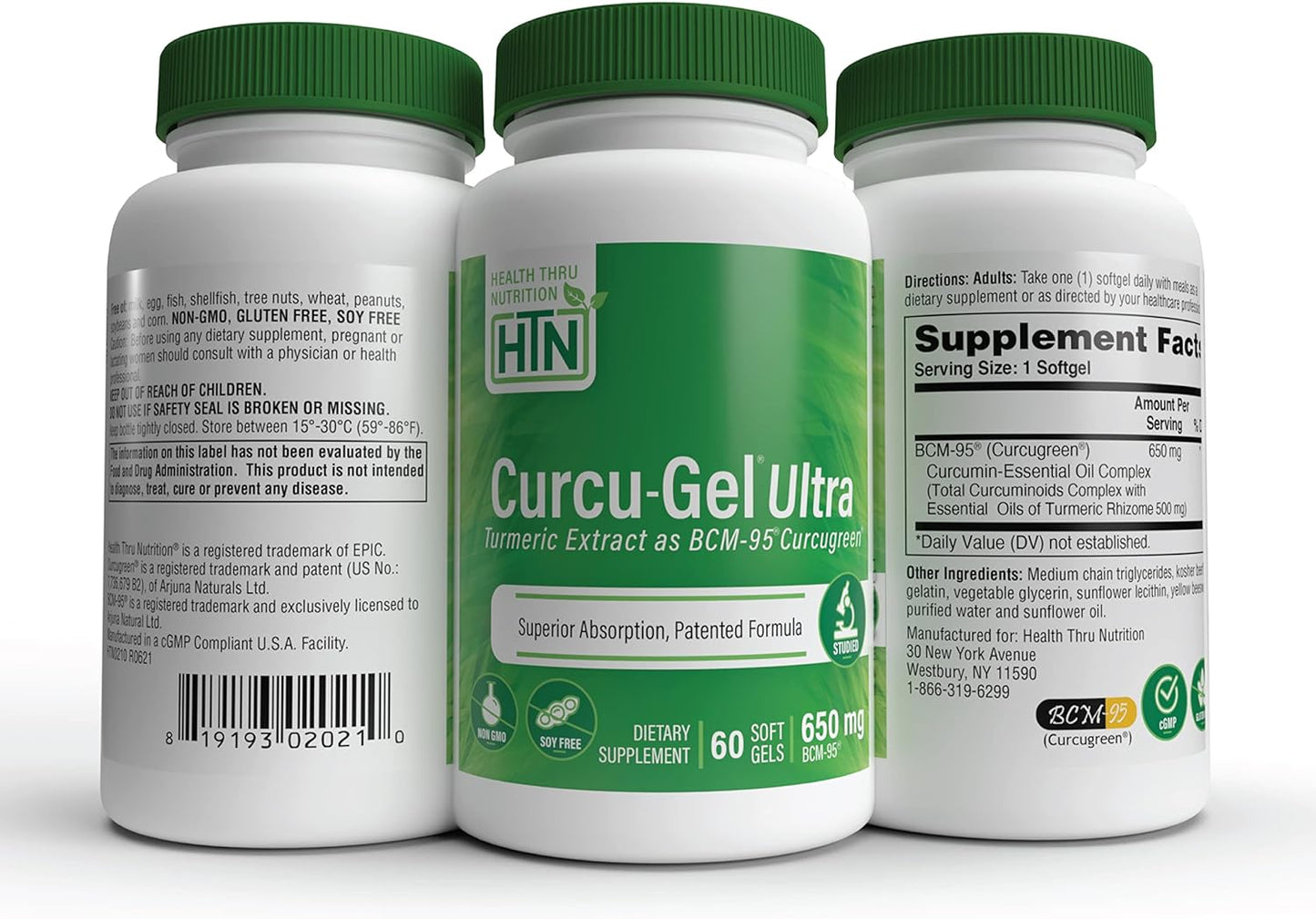 Health Thru Nutrition Curcu-Gel Pack of 60