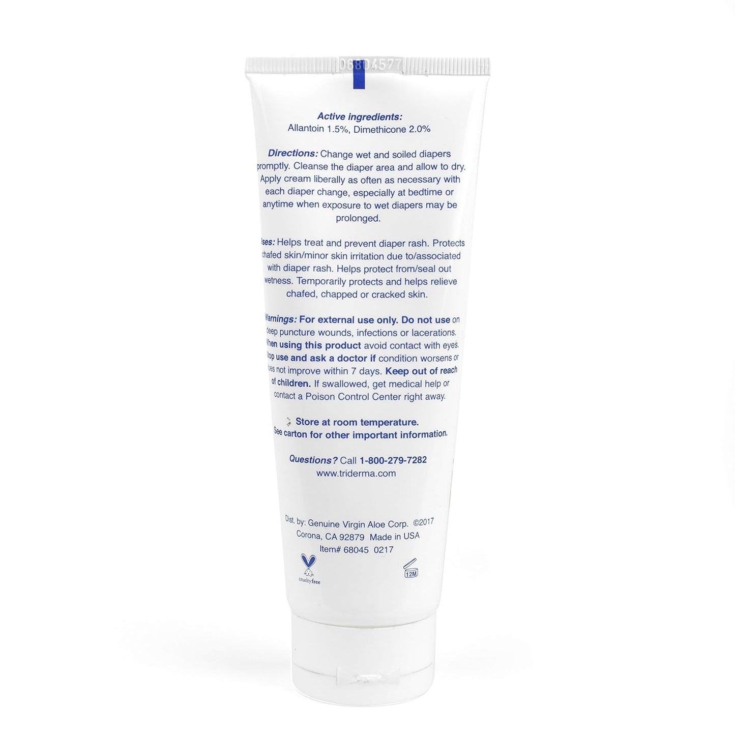 TriDerma MD Baby Stubborn Diaper Rash Relief Cream, 4 oz