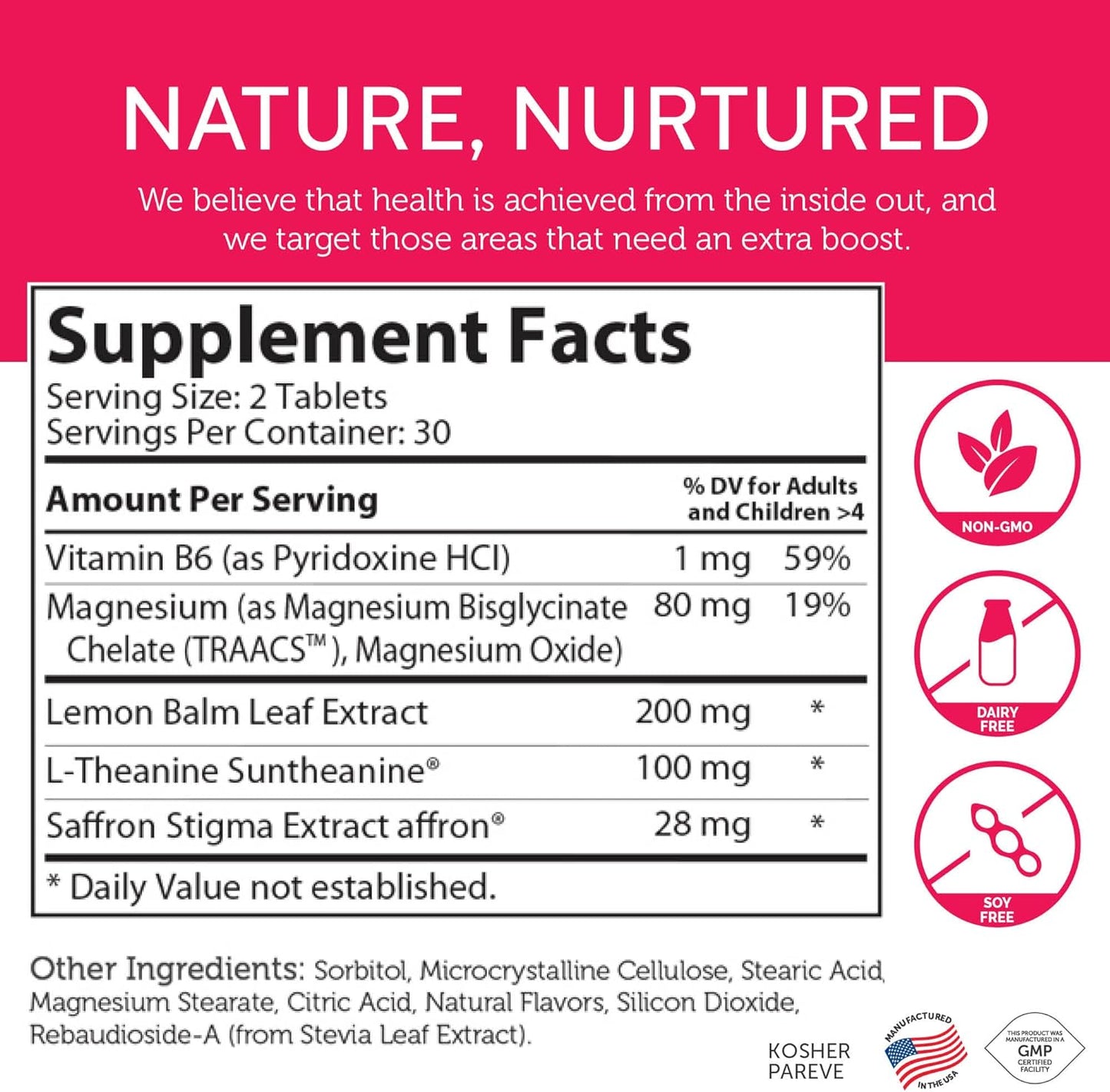 Zahler ChildCalm, Kosher Fruit Punch Chewable Magnesium for Kids 60 Tablets