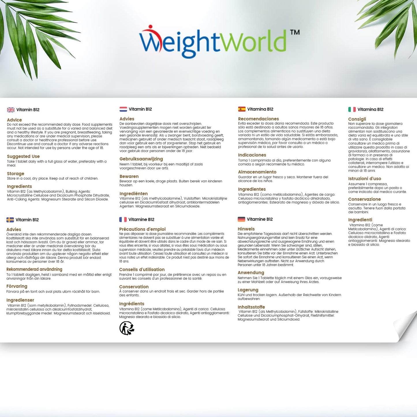 Vitamin B12 High Strength 450 Pure Methylcobalamin Tablets