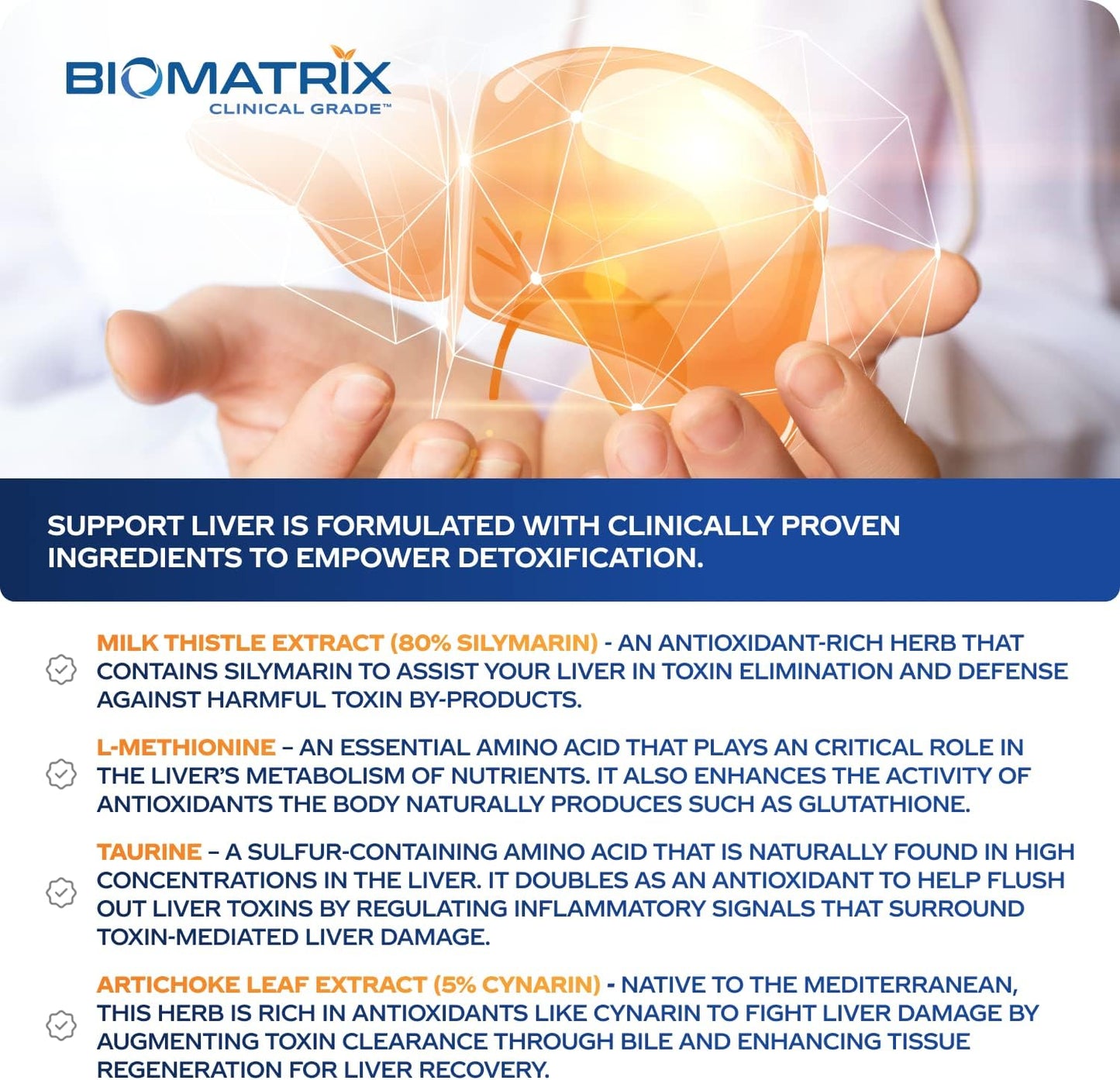 BioMatrix Liver Cleanse Detox & Repair, Artichoke Extract Liver 90 capsules