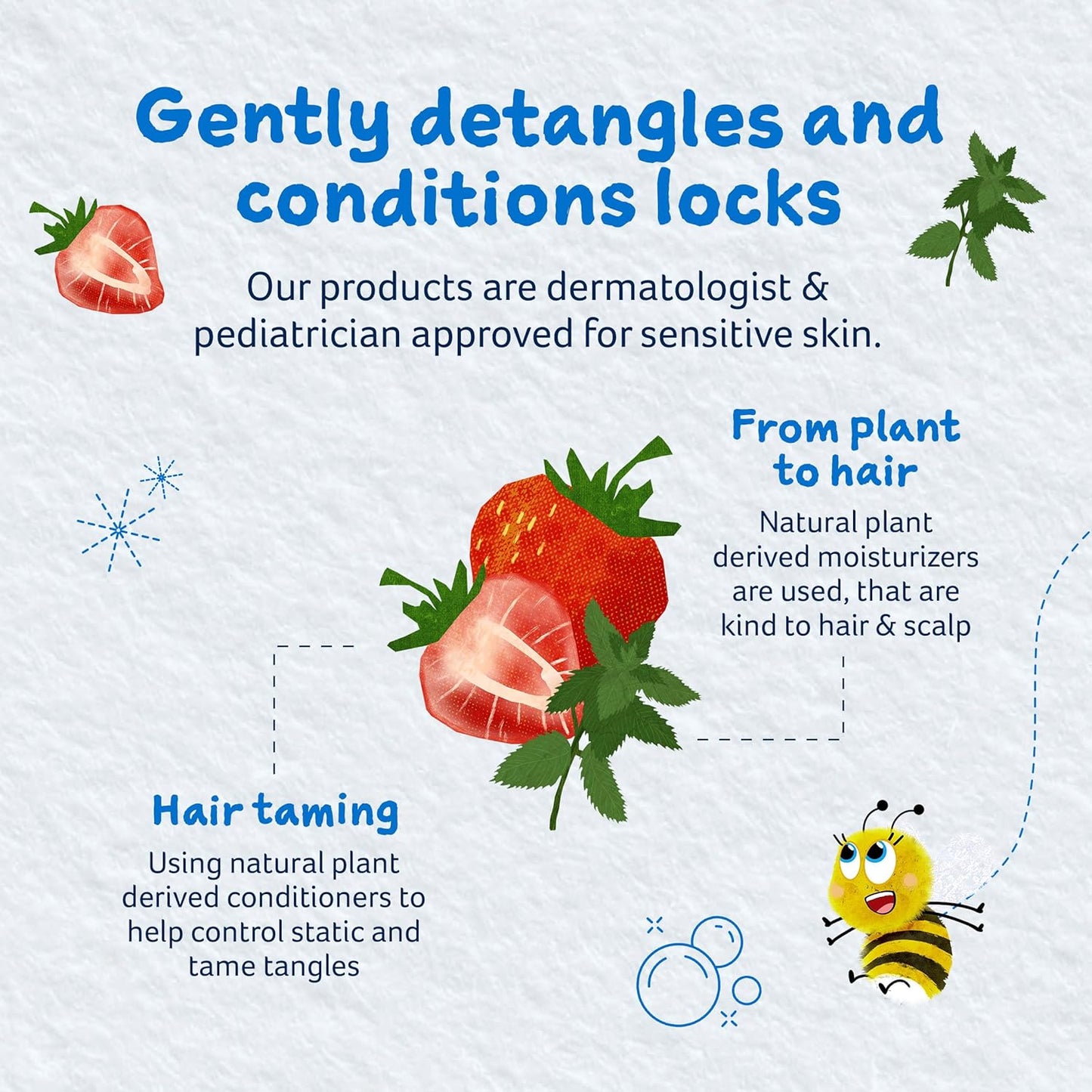 Childs Farm, Kids Hair Conditioner for Dry, Strawberry & Organic Mint - 8.4 Fl Oz