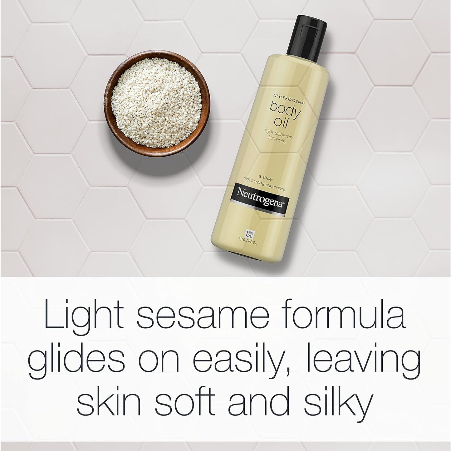 Neutrogena Body Oil Light Sesame Formula, Dry Skin Moisturizer