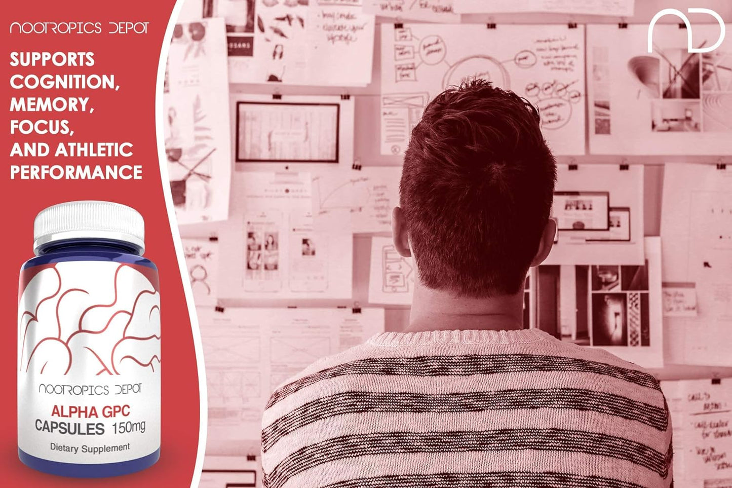 Nootropics Depot Alpha GPC 180 Capsules