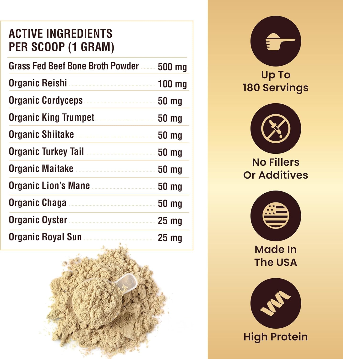 Beef Bone Broth for Dogs - Dog Bone Broth Powder - 90 Scoops