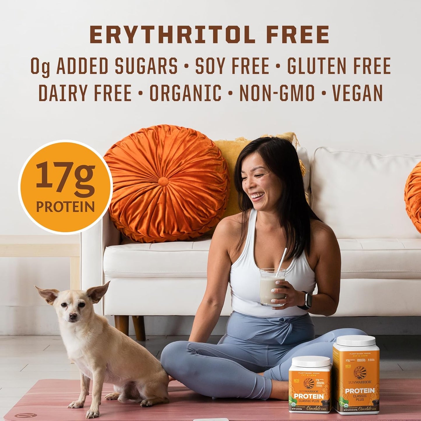 Sunwarrior - Classic Plus, Vegan Protein Powder - 6.4oz