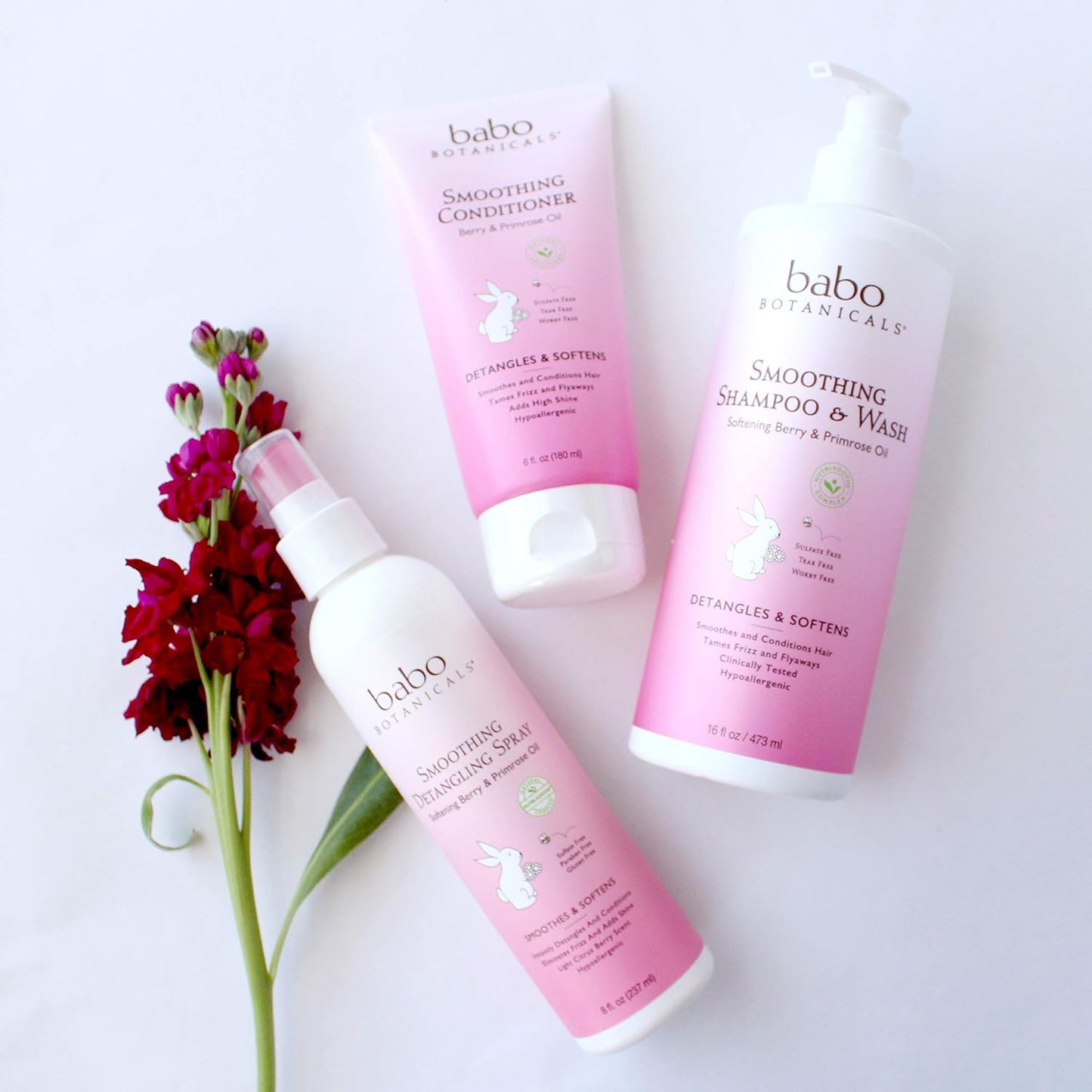 Babo Botanicals Smoothing Berry Conditioning Spray -8 fl oz