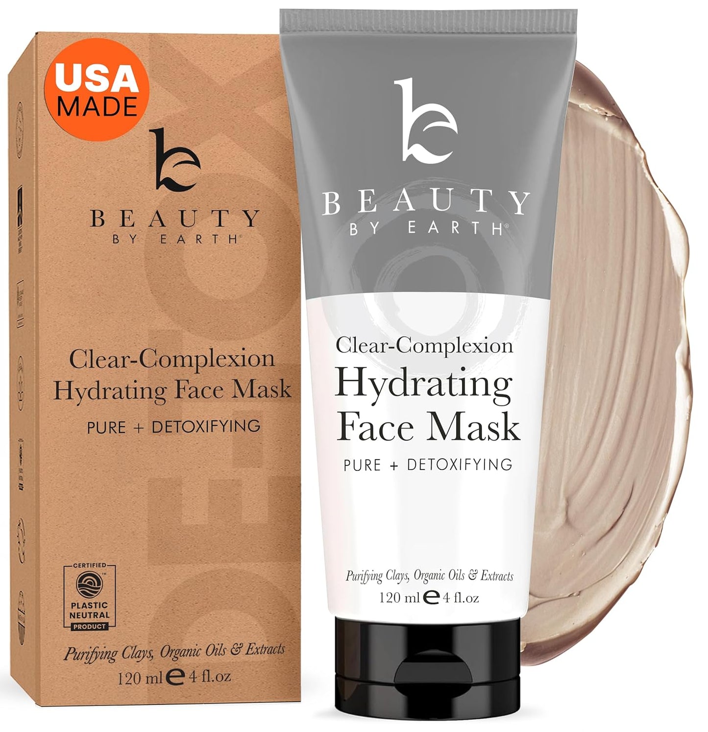 Beauty by Earth Clay Mask for Face -4 fl oz