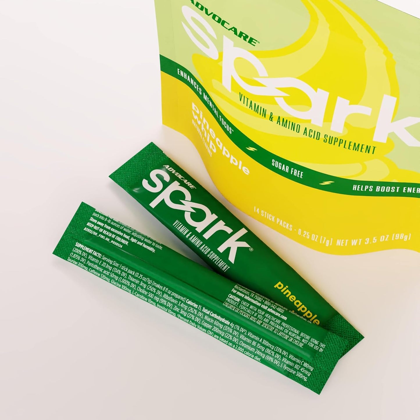AdvoCare Spark Vitamin & Amino Acid Supplement -14 Stick Packs