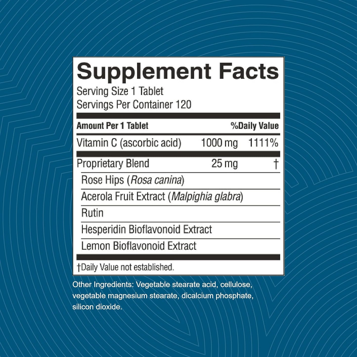 Natures Sunshine Vitamin C 1000 mg, 120 Tablets