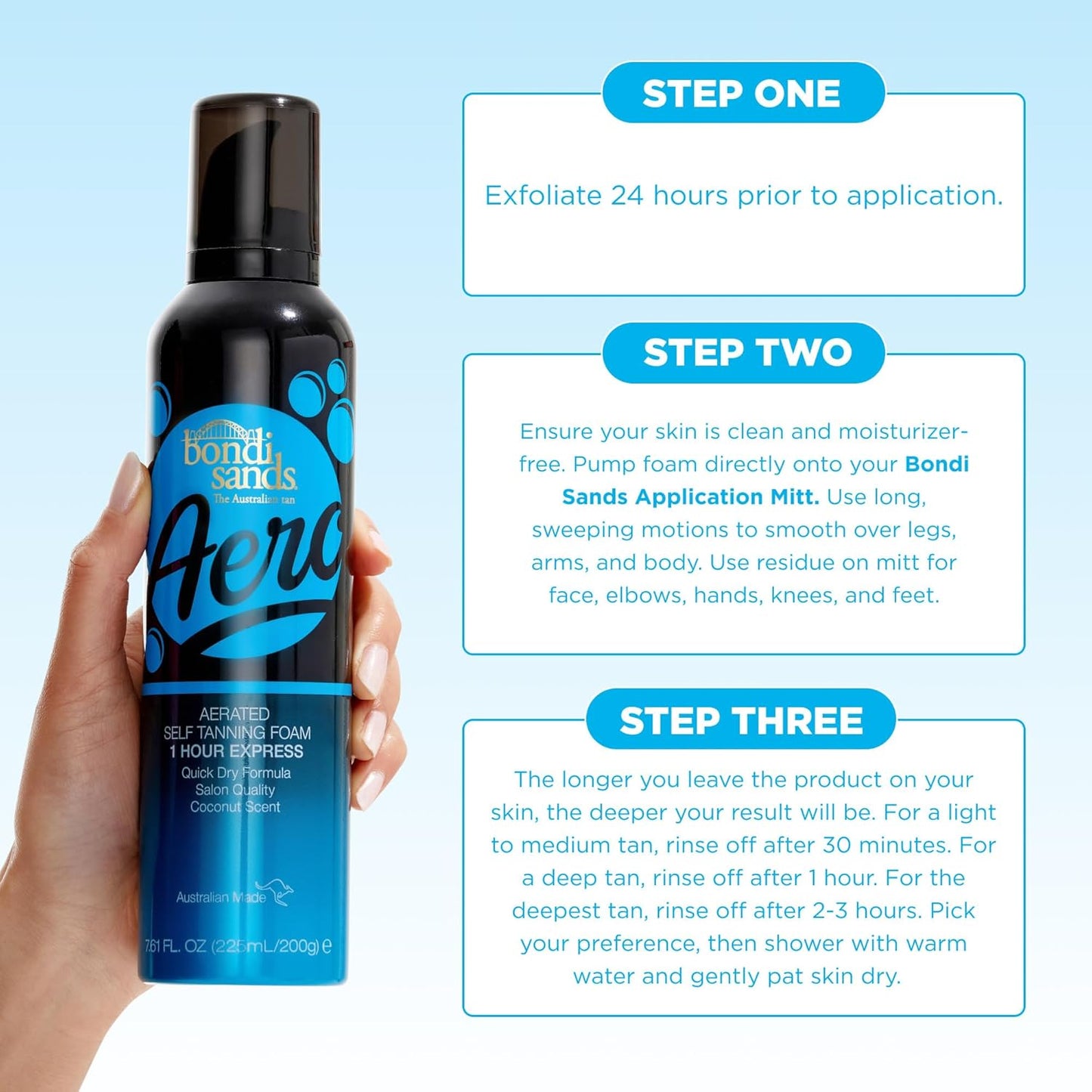 Bondi Sands Aero 1-Hour Express Self Tanning Foam 7.61 fl oz