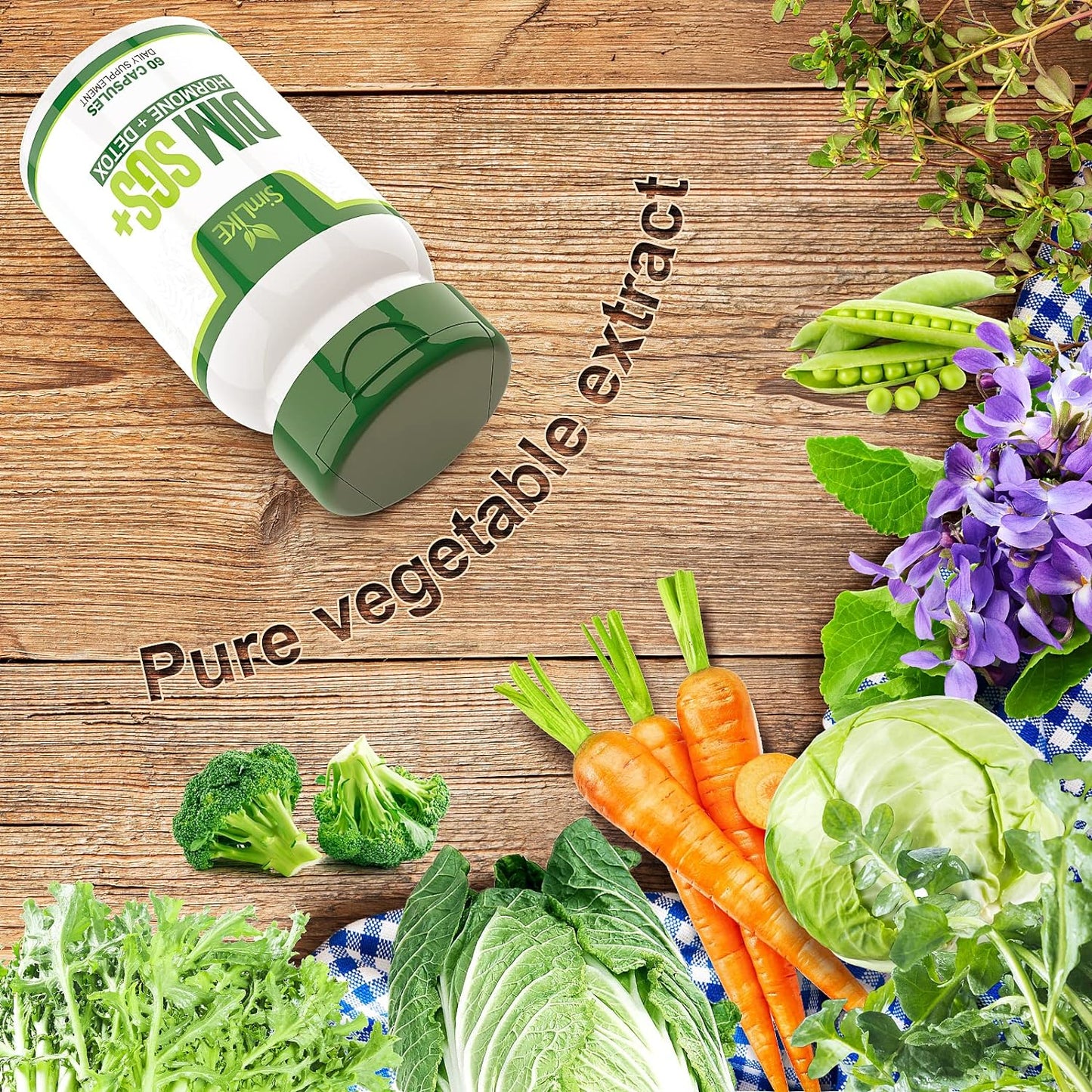 Simlike DIM SGS + - Hormone + Detox 60 Capsules