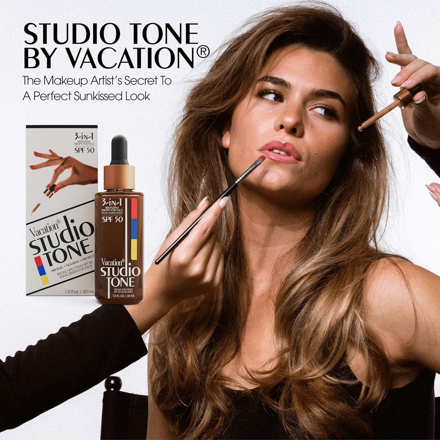 Vacation Studio Tone SPF 50 Sunscreen Bronzing Drops For Face,1 Fl. Oz.
