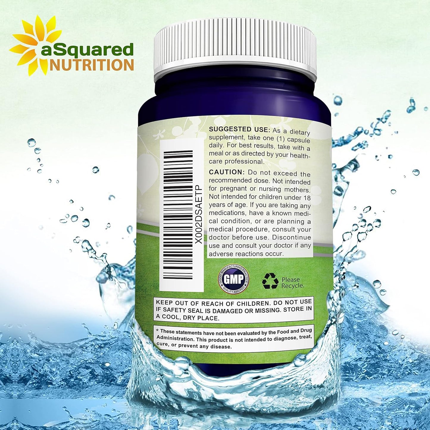 aSquared Nutrition Nicotinamide with Resveratrol - 120 Veggie Capsules