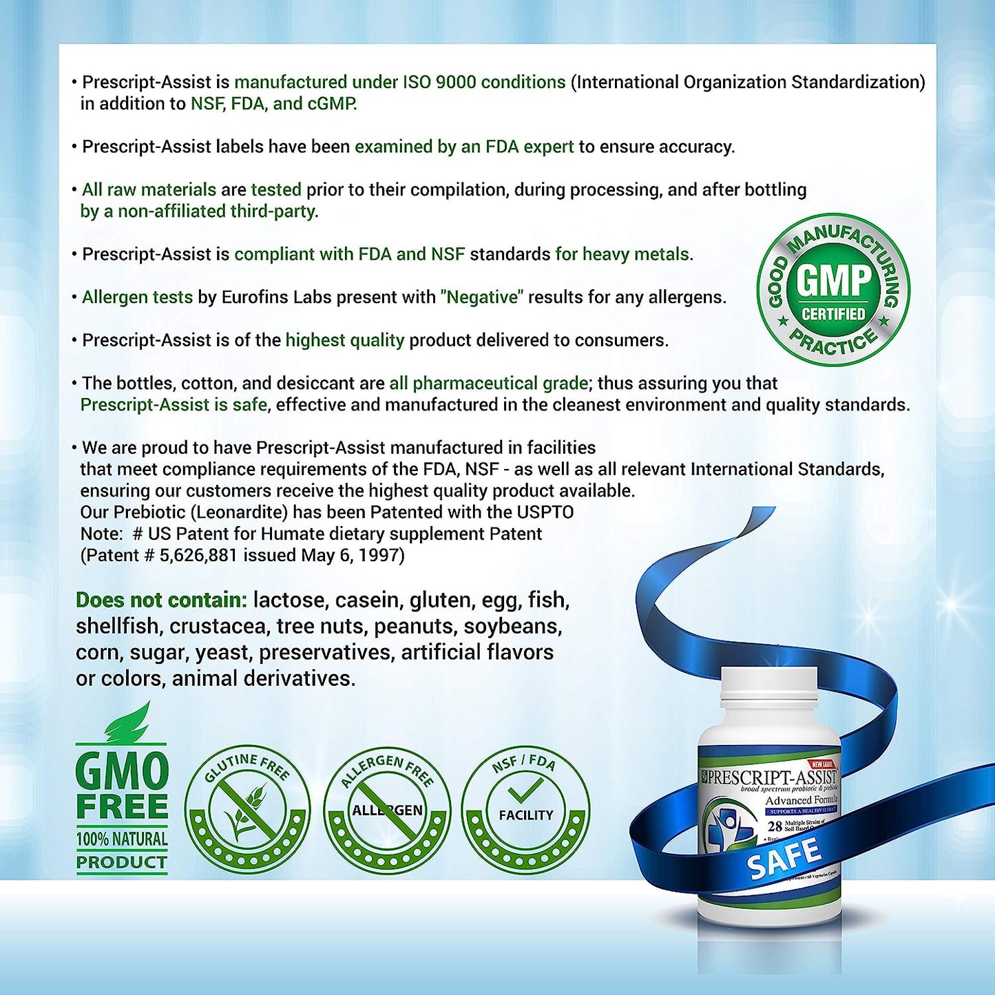 Prescript-Assist Light -28 strains Soil microflora Probiotic and Prebiotic for Children and Adults