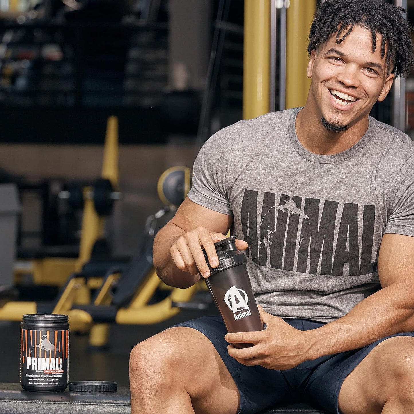 Animal Primal Muscle Hydration + Preworkout Powder– Fruit Punch Flavor, 17.9 oz