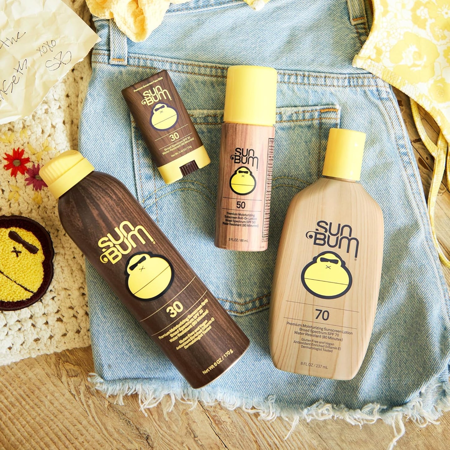 Sun Bum Original SPF 50 Roll-On Sunscreen Body Lotion 3 oz