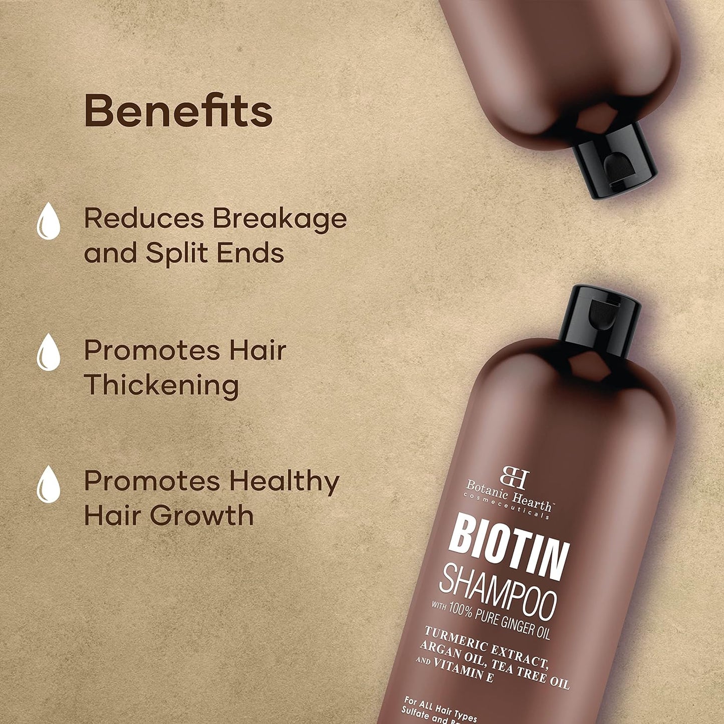 Botanic Hearth Biotin Shampoo with Ginger Oil & Keratin
