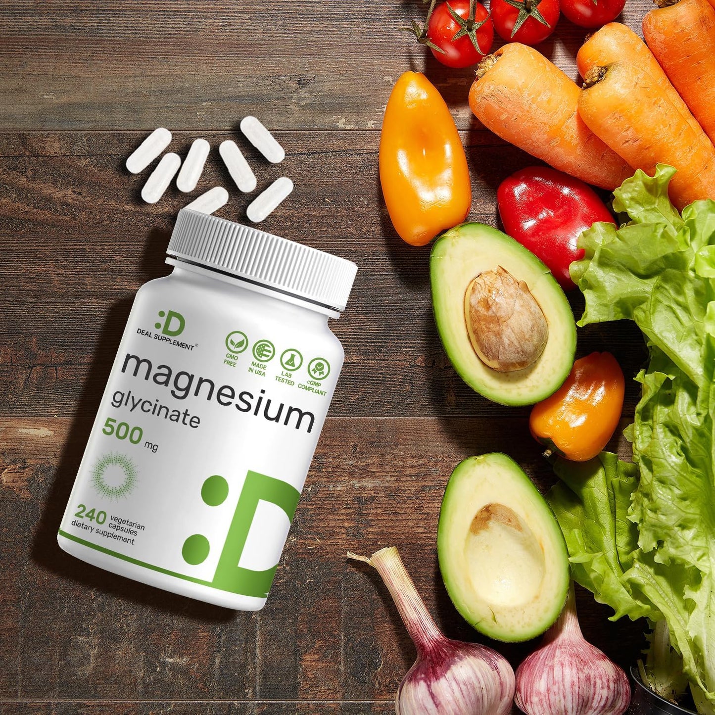 Magnesium Glycinate 240 Veggie Capsules