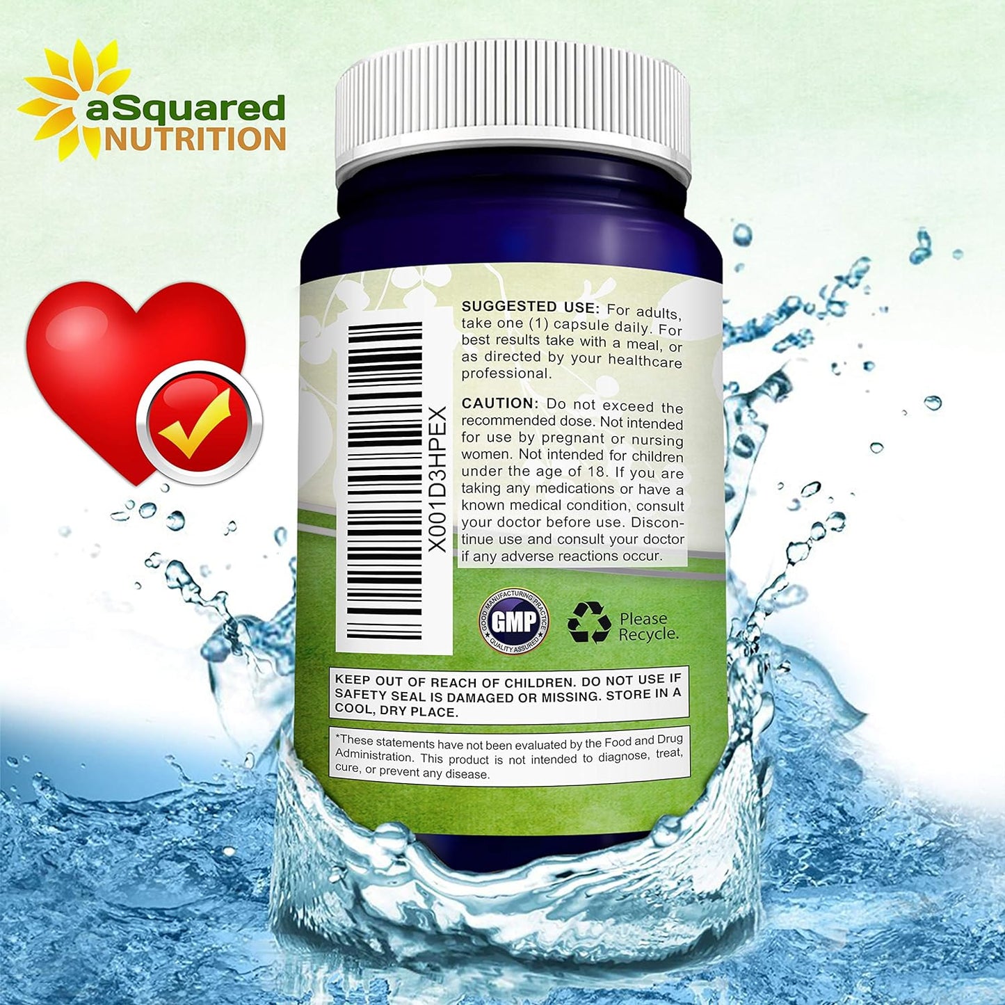 aSquared Nutrition CoQ10 400mg Max Strength, 100 Veggie Capsules