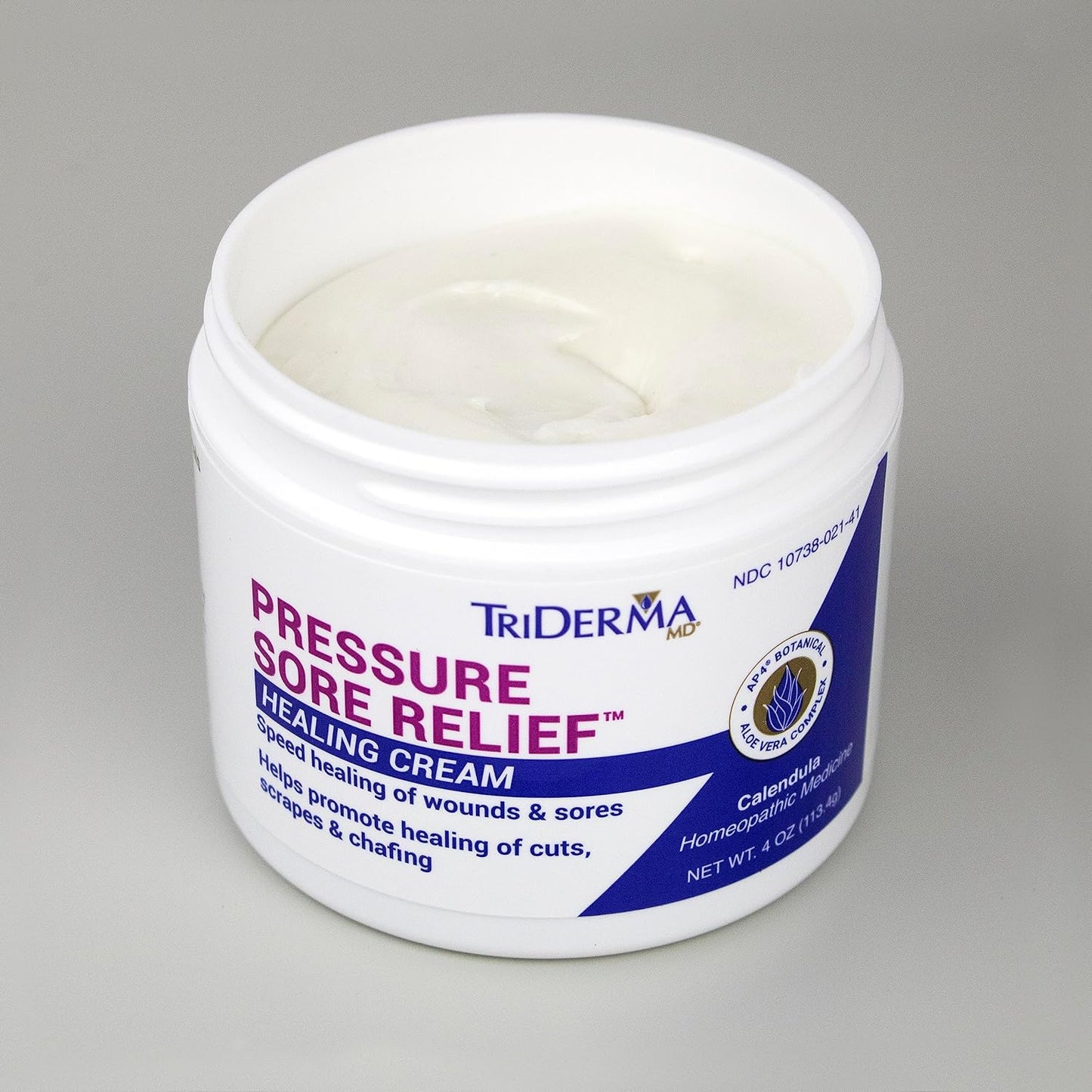 TriDerma MD Pressure Sore Relief Healing Cream for Bed Sores Treatment, 4 oz
