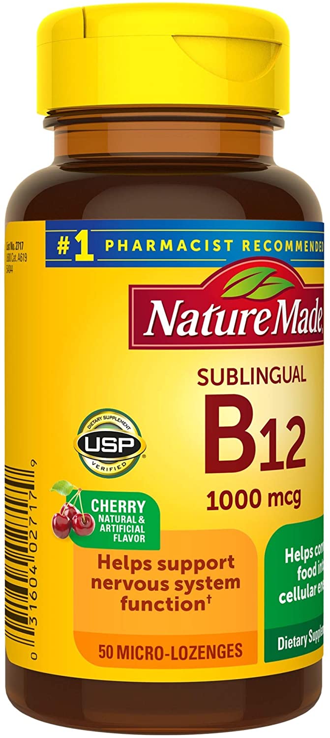 Nature Made Sublingual Vitamin B12 1000 mcg 50 Count