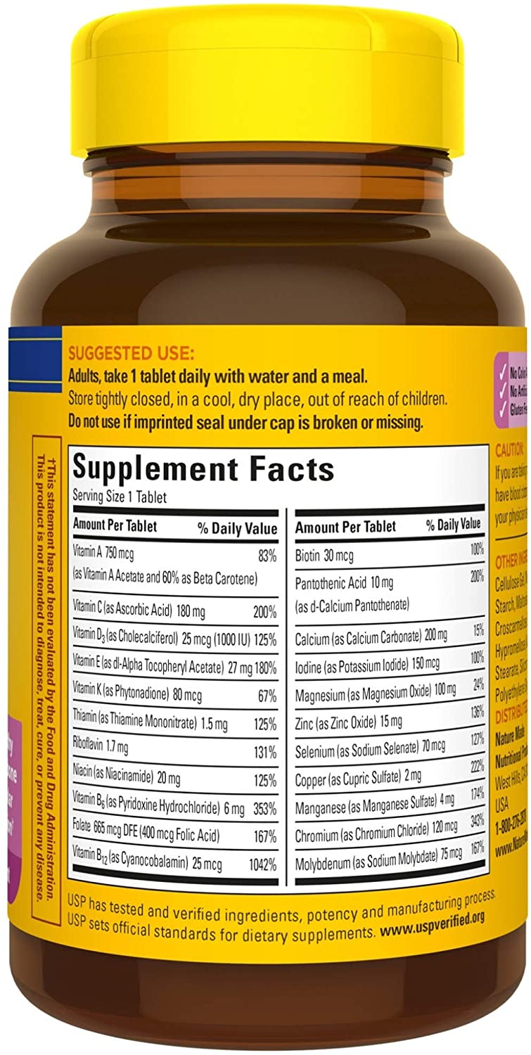 Nature Made for Her Multi 50+ Multiple Vitamin and Mineral, 90 Tablets pack 3