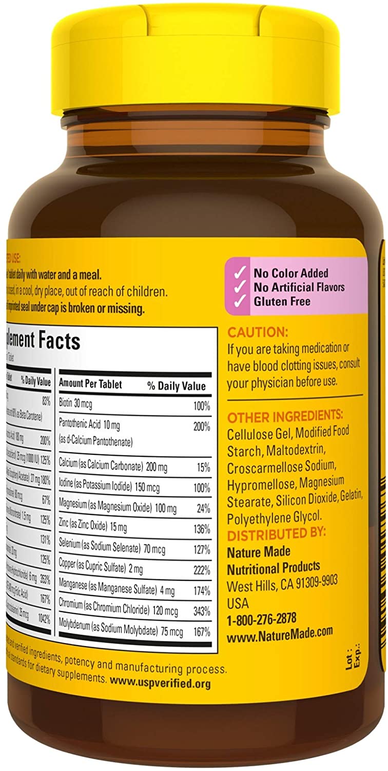 Nature Made for Her Multi 50+ Multiple Vitamin and Mineral, 90 Tablets pack 3