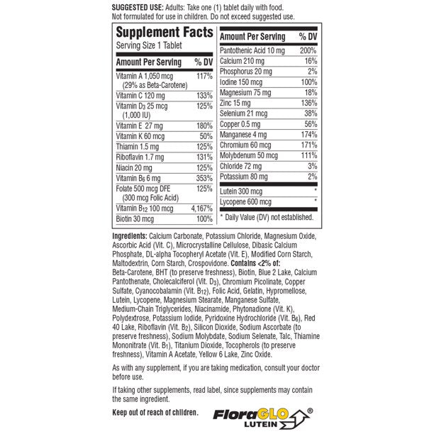Centrum Silver Multivitamin for Men 50 Plus, Multivitamin/Multimineral Supplement - 65 Count